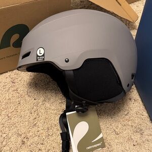 Retrospec Gray Ski Helmet